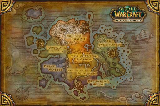 World of Warcraft - Карта Пандарии